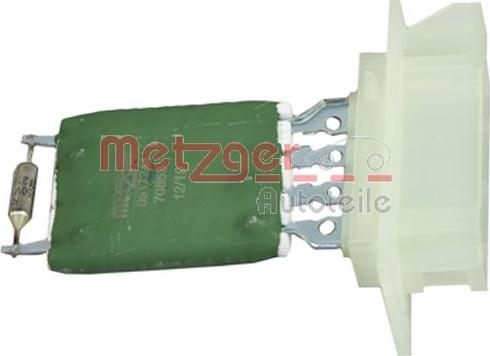 Metzger 0917244 - Сопротивление, реле, вентилятор салона tparts.ee